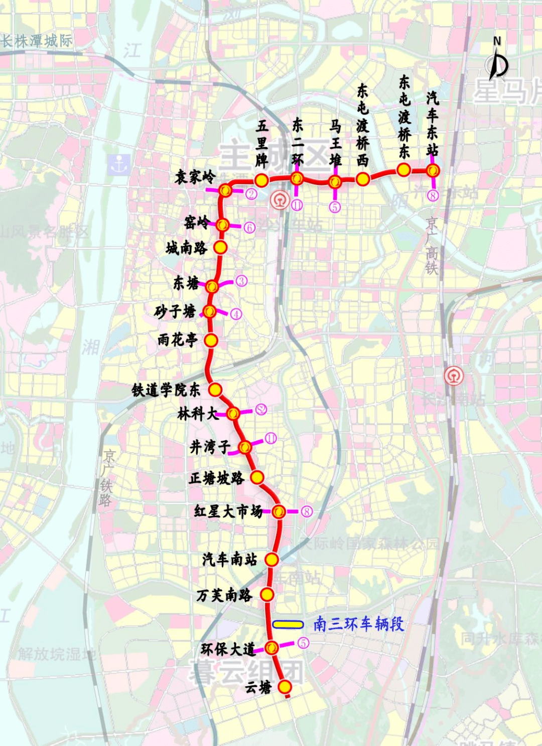 长沙地铁最新线路图与一段温馨的旅程